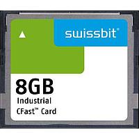 Swissbit SFCA008GH1AO1TO-I-DB-226-STD Memory Cards Industrial CFast Card, F-800, 8 GB, SLC Flash, -40C to +85C