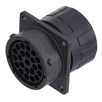 Amphenol SINE Systems RTS018N23SHEC03 Connectors Sq Flg Rcpt w endcap 23 POS SZ 18 Socket