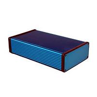 Hammond Manufacturing 1455Q2201BU PC Board Metal End Panel/Blue 8.66 x 2.03 x 4.92"