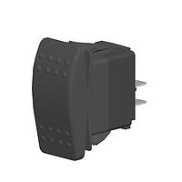 Carling Technologies V151S00B-AZC00-000 Rocker Switches 1-pole, ON - None - OFF, 10A/15A 250VAC/125VAC 1/2 HP a. 250VAC, Non-Illuminated, Sealed Contura II Rocker Black Switch with No Lens and .250 Tab (Q.C.), 8 Terminal base