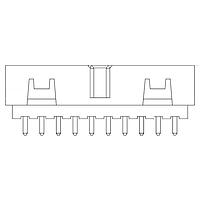 Amphenol Commercial Products G8232012YCAHR Shrouded Box Header 2.0mm Pitch STR DIP,2x10Pin,15u" Gold,NY4T,TAIL=2.0mm,Removed#19Pos,W/CAP