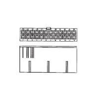 AMP Connectors - TE Connectivity 1-2029027-6 Plug Housing 16P PLUG FREE HANG UL-94-V2 BLK