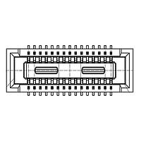 Hirose Electric DF40TC(4.0)-30DS-0.4V(58) Board Mount BOARD TO FPC CONN, RCPT, 30POS