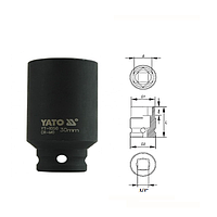 Yato YT-1050 Hexagonal deep impact socket 1/2" (30mm)