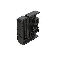 Amphenol SINE Systems AWB-51PBR Accessories Right Wedgelock for 102 Position Receptacle, (51 Positions),  Keyed B, Black