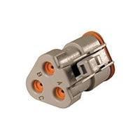DEUTSCH - TE Connectivity DT06-3S-E003 3-Way DT PLUG 3 WAY WITH END CAP