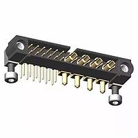 Harwin M80-5L11205M7-00-000-04-333 Power to the Board Datamate Mix-Tek 12+4 Pos. Male Signal+Power Horiz Throughboard Conn. Jackscrews