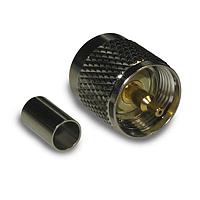 Amphenol RF 182115 Connectors UHF STRT CRIMP PLUG RG-8X, LMR-240