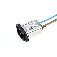 Delta Electronics, Inc. 01GEEW3E AC Power Entry Modules IEC Connector Filter, High Performance, Single, 250VAC, 1A, Screw, N/A-Wire