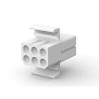 AMP Connectors - TE Connectivity 770085-1 Receptacle Housings RECPT 6P PANEL MNT w/o detent lock