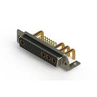 EDAC 630-36W4650-2N4 Mixed Contact D-Sub Connectors Right-angle Power Combo D-Sub Connector