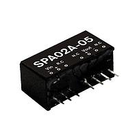 MEAN WELL SPA02A-15 Isolated 9-18Vin 15V/12-120mA 2W, EMI FILTER