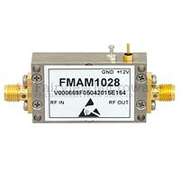 Fairview FMAM1028  0.7 dB NF Low Noise Amplifier Operating From 1.2 GHz to 1.6 GHz with 40 dB Gain, 12 dBm P1dB and SMA