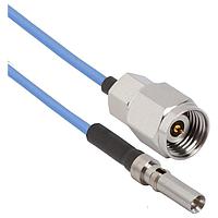 Amphenol SV Microwave MS24-047-MV67.3SMPS-180 RF Cable Assemblies 2.4mm STR M to VITA 67.3 SMPS 18"Cable