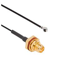 Amphenol RF 336312-12-0100 RF Cable Assemblies SMA Jack-AMC RA Plug 113mm Cable, 100mm