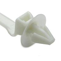 HellermannTyton 126-00114 Cable Tie Mounts 1-Piece Cable Tie with Arrowhead Mount, 8.5"L, 50lb, Panel Thickness 0.07 - 0.12", PA66HIRHS, Natural, 500/pkg