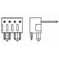 AMP Connectors - TE Connectivity 1355253-4 Pin Strip MOD2 ST-LEI M.A-P4P