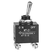 NKK Switches WT21T Environmentally Sealed Toggles ON None OFF DPST Screw Lug Panel Mnt