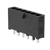 Molex 215915-1006 Headers Mini-Fit Max Vertical Header, Single Row, 6 Circuits, Tin (Sn) Plating, Black