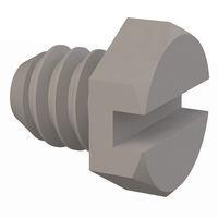 Essentra Components 010256X009 Hex Slotted Hex Slotted Screw, #2-56 Thread, 1/4 Lg