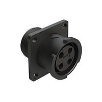 Amphenol SINE Systems FLS012N4S03 Connectors 4 POS SQUARE FLANGE RECEPT