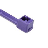 HellermannTyton T18R7M4 Cable Ties MilSpec Cable Tie, 4" Long, MS3367, UL Rated, 18lb Tensile Strength, PA66, Purple, 1000/pkg