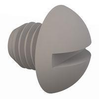 Essentra Components 012528R025 Round Slotted Round Slotted Screw, 1/4-28 Thread, 1/4 Lg