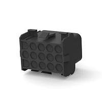 AMP Connectors - TE Connectivity 794745-1 Pin & Socket Connectors 15P UMNL CAP HSG BLK