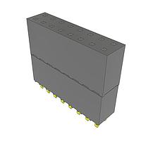 Samtec ESW-108-33-G-D Stackthrough ".100"" Elevated Socket Strip"