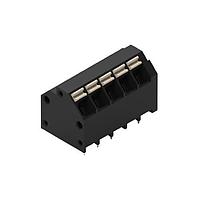Wurth Elektronik 691809320305 Fixed Terminal Blocks WR-TBL 3.81mm pitch Modular THR Black 45 deg Dual Pin cable entry Screwless Push In 5P
