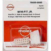 Molex 76650-0080 Connector Kits MiniFit Jr Conn Kit Plug and Rect 14Ckt