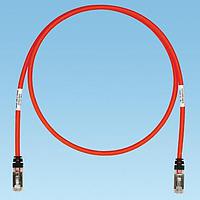 Panduit STP6X6MRD Cat 6a Copper Patch Cord, Cat 6A, Red S/FTP Cab