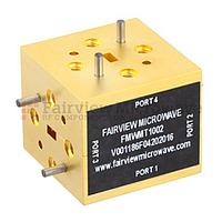 Fairview FMWMT1002 WR-15 Magic Tee Waveguide Using UG-385/U Round Cover Flange and Operating from 50 GHz to 75 GHz
