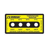 OMEGA 4A-A-130 Non-Reversible, Four point Horizontal Temperature Label (160 °F)