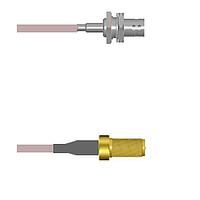 Amphenol Custom Cable Q-040710005010i RF Cable Assemblies BNC-SJB/SMA-SJ G316 10I