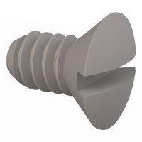 Essentra Components 330632A025 Slotted Countersunk 82 Slotted CSK Screw, #6-32 Thread, 1/4 Lg