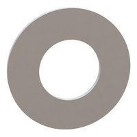 Essentra Components 17W06867 Flat Washer Flat Washer, .343 ID, .687 OD, .031 Thick, Natural, Nylon