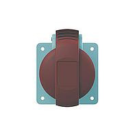 Amphenol Tuchel 2CMA193187R1000 Connectors 3P+N+E Panel Mounted Socke Outlett. Replaces Part# 416RU6