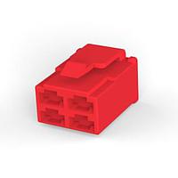 AMP Connectors - TE Connectivity 172134-9 Housing 250 SERES PLUG HSG 4P RED