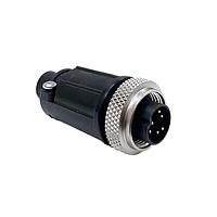 CONXALL SF3282-6PG-520 Connector Assemblies Cble End 6 Male Pins Sldr .200IN GrmtID