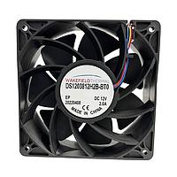 Wakefield Thermal DS1203812H2B-BT0 Tubeaxial DC Server Fan, 120x120x38mm, 12VDC, 197.5CFM, 2A, 24W, 60.2dBA, 2 Ball, 4 Leads