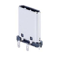 Same Sky (formerly CUI Devices) UP32-C-V-G-TH-1-P24-TR USB Type C Type C, 3.2, Vertical, Gold plated 3u, Through Hole, 11.1mm, 24 pin, T&R