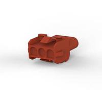 AMP Connectors - TE Connectivity 1-480701-1 Receptacle Housings CAP HOUSE 3 POS BROWN UL94V-2