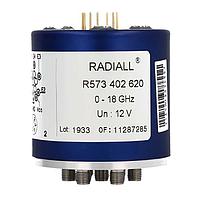 Radiall R573823620 Coaxial Switches SP6T Ramses SMA2.9 40GHz Latching 28Vdc TTL Diodes Pins Terminals