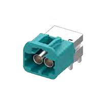 Rosenberger AMS29B-40MZ5-H PCB Connectors Right Angle HFM Double Plug PCB with Housing; Light Pink