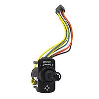 Carling Technologies LMR-01-2 Switch Hardware 2-pole, 1A/.5A 14VDC/28VDC, Non-Illuminated, Mirror Rotate Control with 2 position, 4-axis Joy Stick, Wire Leads, Delphi-Packard Connector, Snap-In bracket