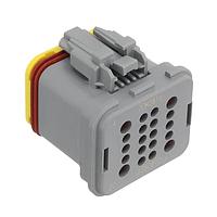 DEUTSCH - TE Connectivity 1-2350890-2 Hybrid Connector 20POS,HYBRID,SOC HSG ASSY,SLD,COD B