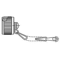 Amphenol PCD D38999/33W19R Receptacle Cover Rec Cap size 19 w/ Rope for 38999 III