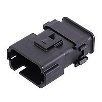 Amphenol SINE Systems AT16-18PE-SR02 18-Way 18 Position Receptac Cap, Keyed E, Black