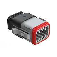 Amphenol SINE Systems AT06-08SA-SRGRY Connectors 8 Pin Plug Key Positn A w/ Strn Rlf